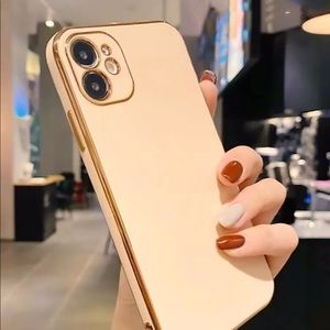 iPhone Xs Max Glamour case gold and cream